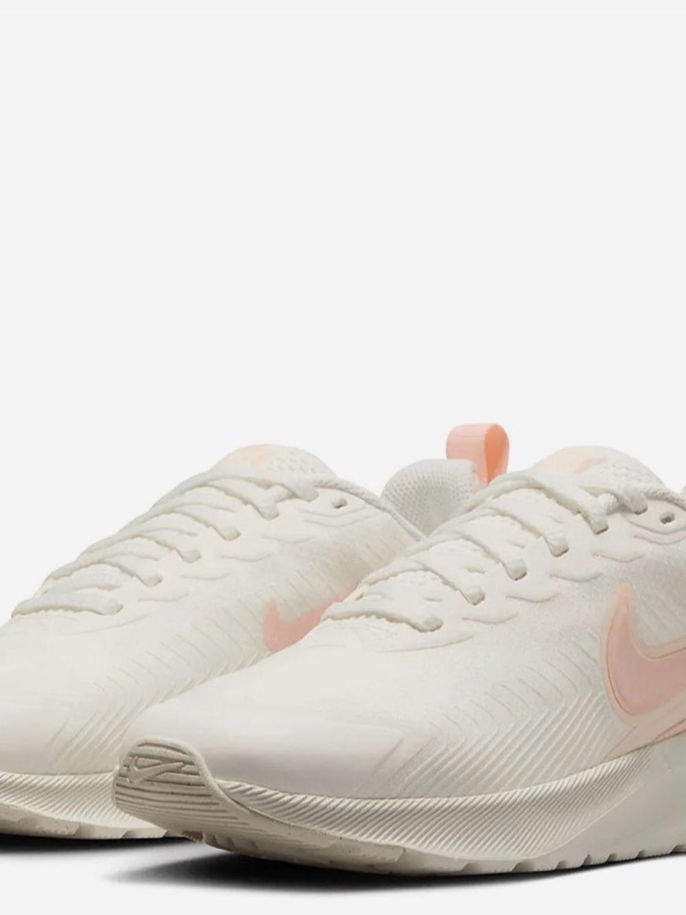 Nike Air Max White & Light Pink Air Cushion Sneaker - Picture 3 of 6
